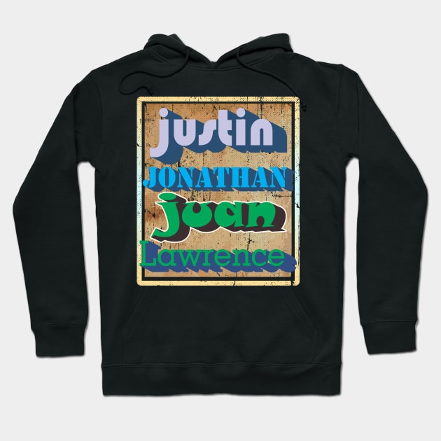 Justin, jonathan Juan and lawrence Hoodie by katroxdesignshopart444